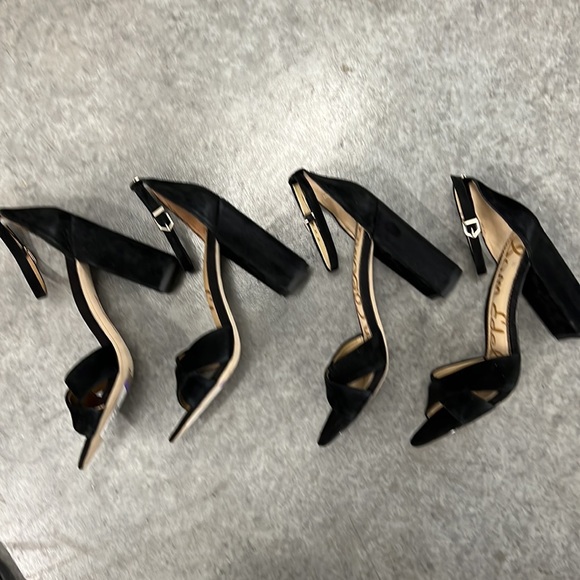 NWOB $120 UPDATED Sam Edelman Yancy - Black Suede Block Heel - Multiple Sizes - Picture 8 of 8